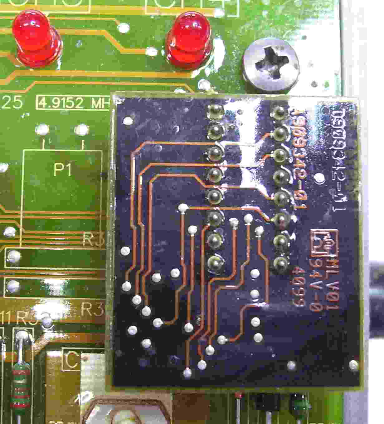 Closeup of alternative microcontroller